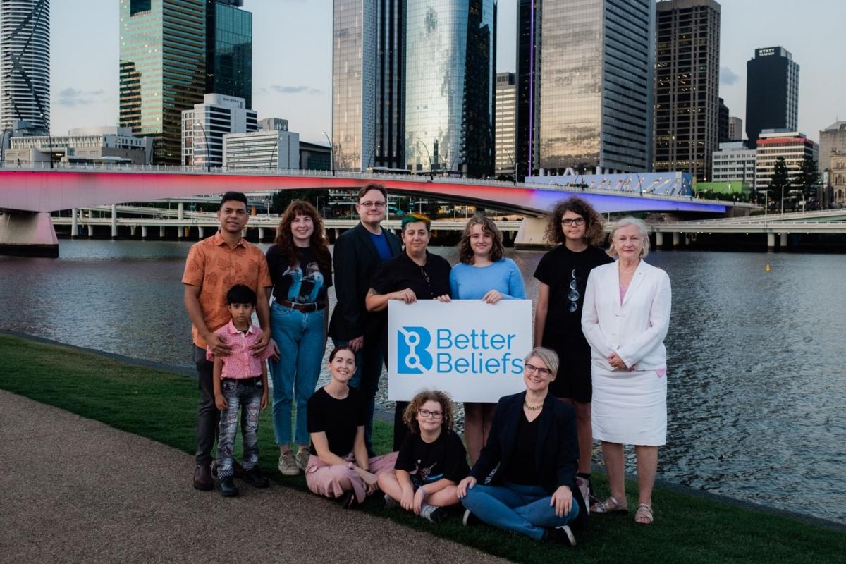 Pictured: BetterBeliefs Team and Family 